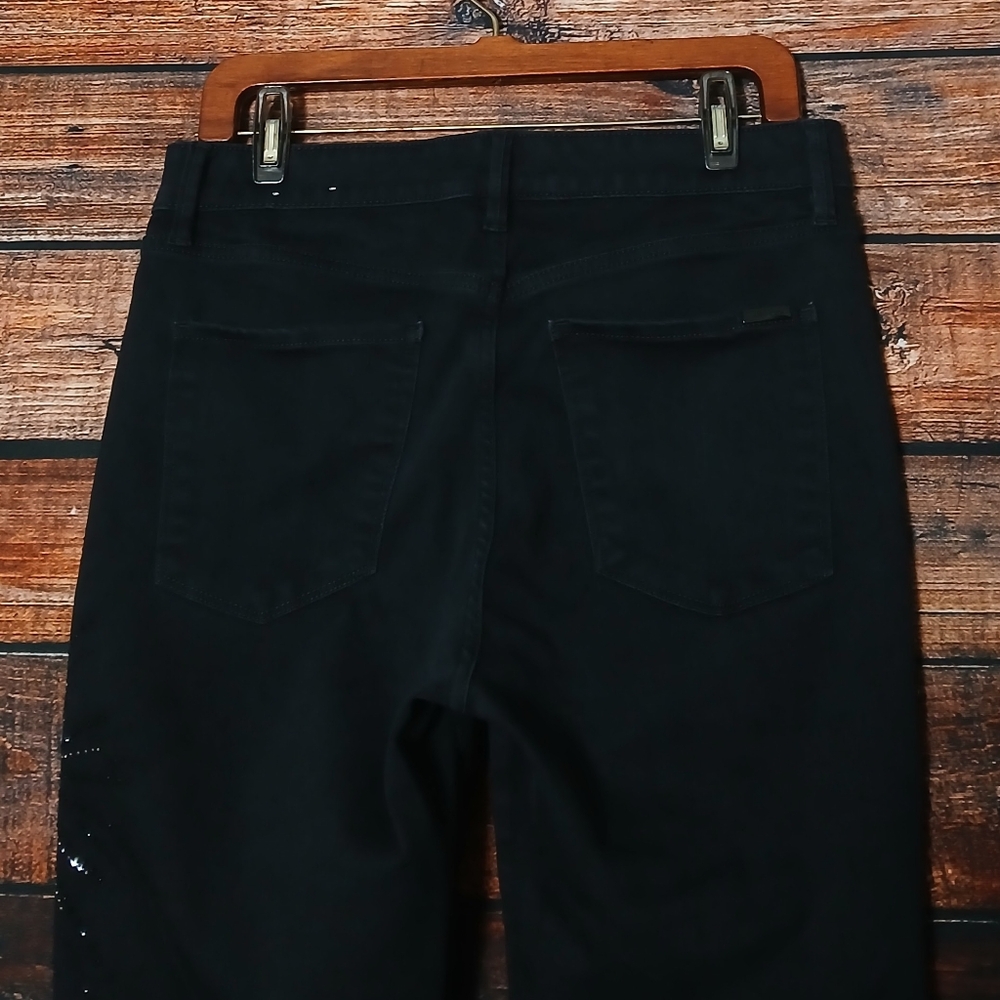 White House Black Market Jeans 10 Skinny Ankle High Rise Celestial Embellished - Picture 5 of 9